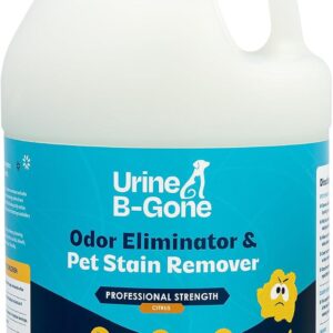 Urine B-Gone Enzyme Cleaner for Human, Cat & Dog Urine, Citrus, 1 Gallon