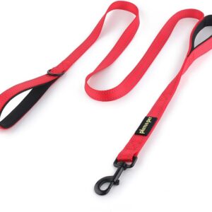 Plutus Pet Double Handle Dog Leash, 6 FT Long, for Medium Large Dogs