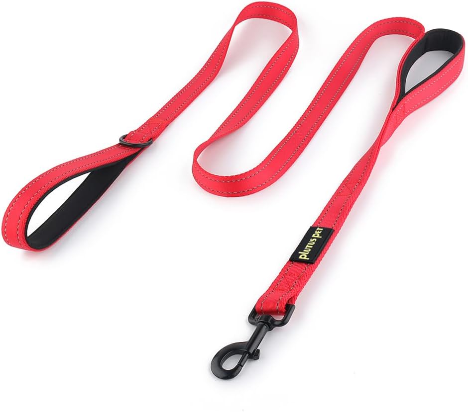 Plutus Pet Double Handle Dog Leash, 6 FT Long, for Medium Large Dogs Plutus Pet Double Handle Dog Leash, 6 FT Long, for Medium Large Dogs