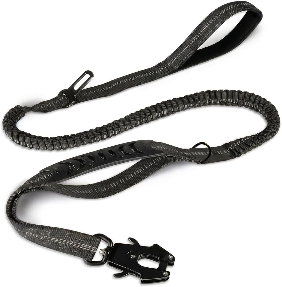 4.58‑5.58FT Tactical Bungee Dog Leash for Medium‑Large Dogs, Black 4.58‑5.58FT Tactical Bungee Dog Leash for Medium‑Large Dogs, Black