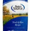 NutriSource Dry Dog Food, Trout and Rice, 4LB
