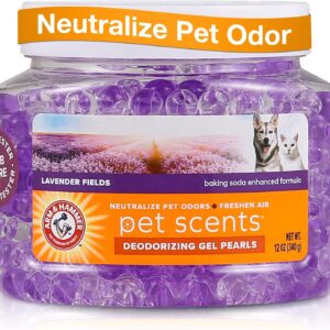 Arm & Hammer Pet Scents Deodorizing Gel Beads, Lavender Fields, 12 Oz
