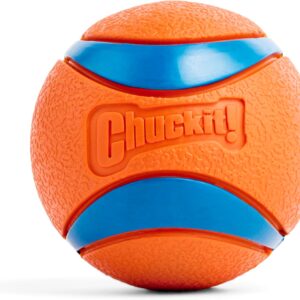 Chuckit! Ultra Ball Dog Fetch Toy, Large 3in, for 60-100lbs Dogs, Floats