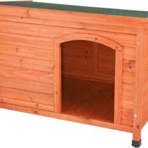 TRIXIE Natura Small Classic Dog House – 23.75 x 33.5 x 23 in, Brown