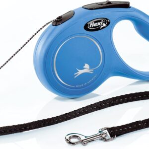 FLEXI® Classic Cord Retractable Dog Leash, Small, 16 ft – Blue
