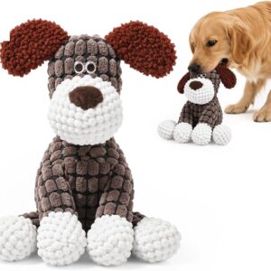 2027 New Indestructible Dog Squeaky Toys for Aggressive Chewers, brown 2027 New Indestructible Dog Squeaky Toys for Aggressive Chewers, brown