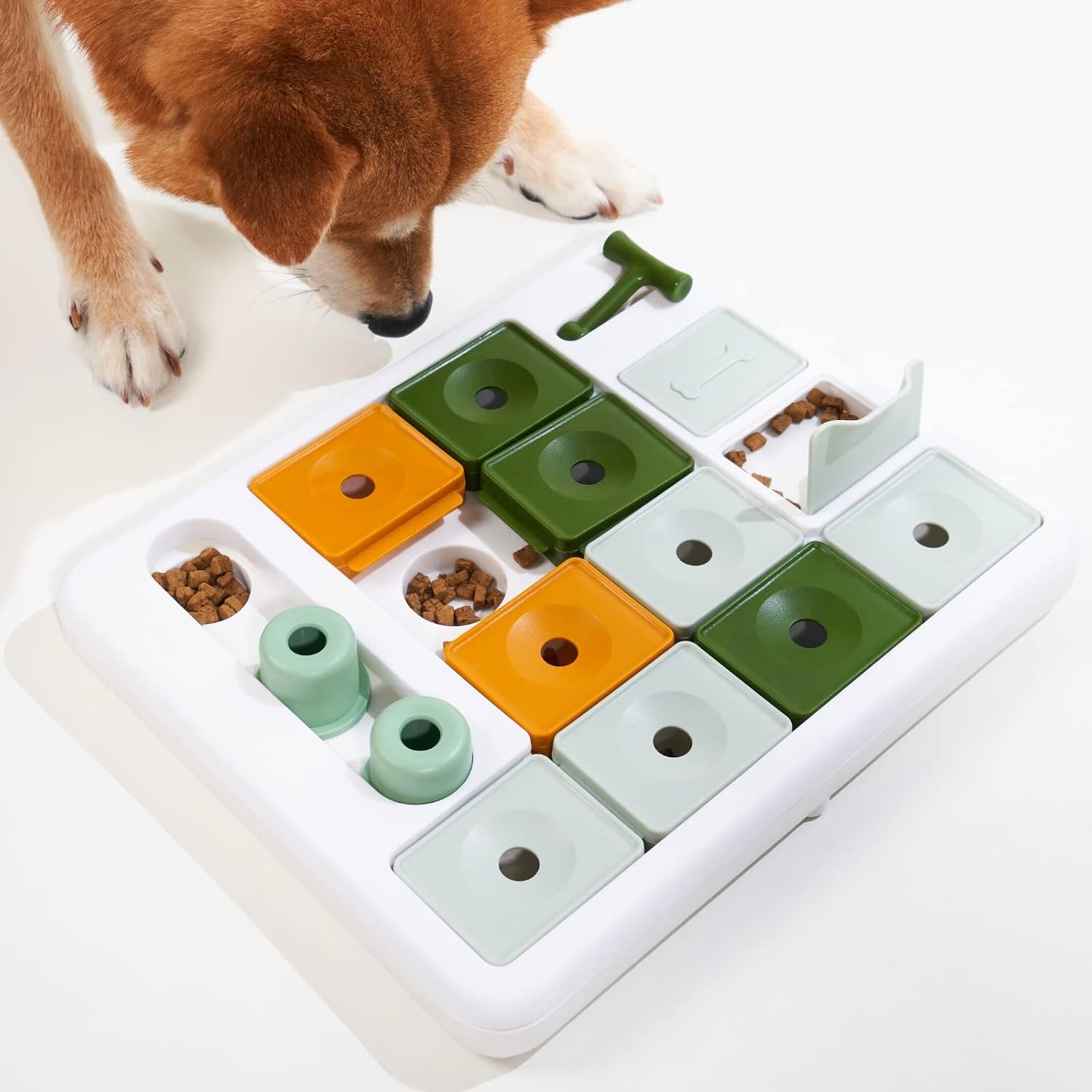 Barkwhiz Dog Puzzle Toy 3 Levels, Mental stimulating for Boredom and smart Dogs, Treat Puzzle for All Breeds Dog Barkwhiz Dog Puzzle Toy 3 Levels, Mental stimulating for Boredom and smart Dogs, Treat Puzzle for All Breeds Dog